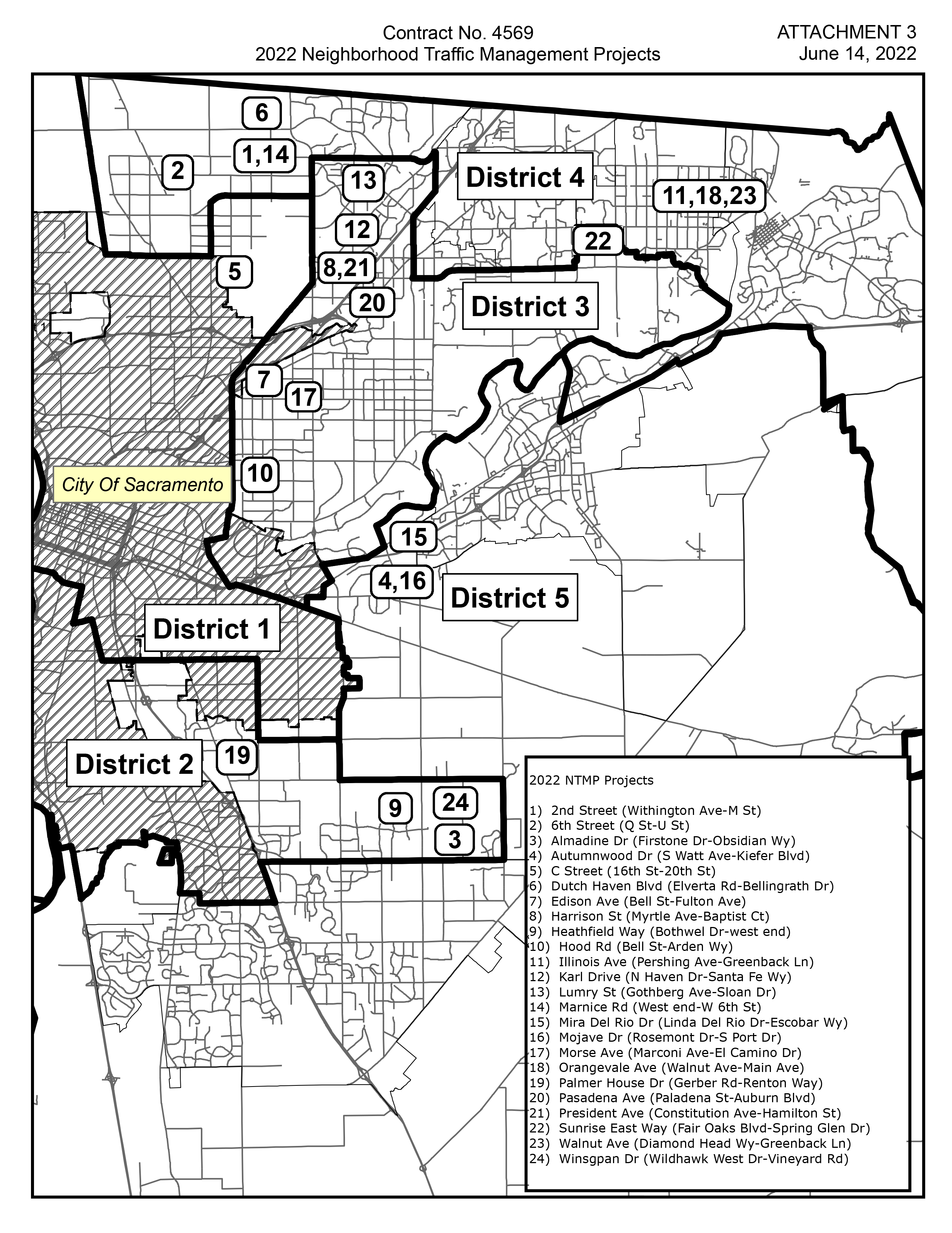 2022 Neighborhood Traffic Management Program Projects